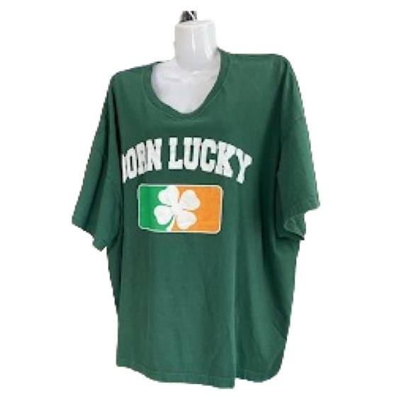 🍀Unisex Born Lucky Tee - Picture 6 of 8